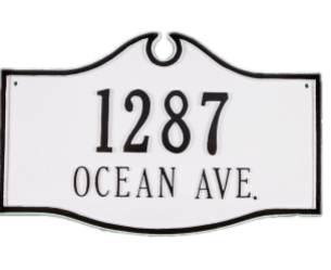 Address plaque from Wayfair